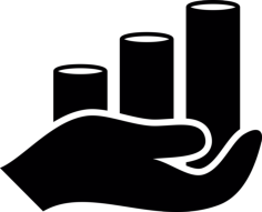 Coins Stacked On A Hand Palm Sketch Style Svg Vector, Free Vectors File